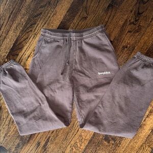 Sporty & Rich Chocolate Brown Joggers with Logo